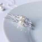 Wedding Jewelry Set - Bridal Earrings And Pendant..