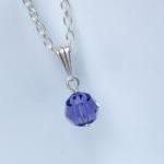 Swarovski Jewelry - Purple Drop Pendant -..