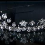 Tiara - Wedding, Bridal, Silver Diamante/..