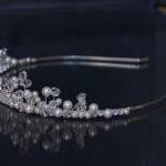 Wedding Head Piece -tiara - Wedding / Silver..
