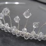 Wedding Tiara - Swarovski Crystal, Silver, Bridal..
