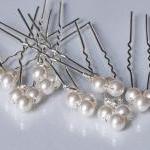 Wedding Hair Accessories, Pearl Cluster Hair Pins..