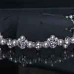Pearl Headband / Diamante Stones And Pearls,..