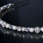 Wedding Headband - Diamante, Crystal And Pearl,..