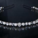 Wedding Headband - Diamante, Crystal And Pearl,..