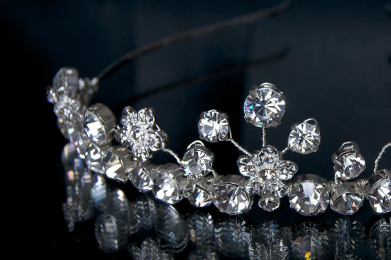 Tiara - Wedding, Bridal, Silver Diamante/ Rhinestone