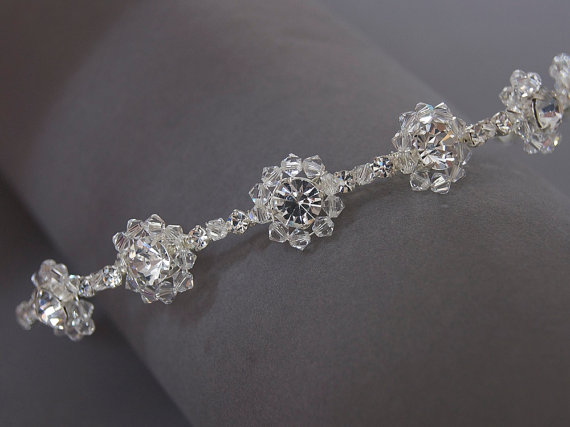 Wedding Tiara /wedding Headband - Silver Diamante And Crystals - Bridal, Bridesmaids